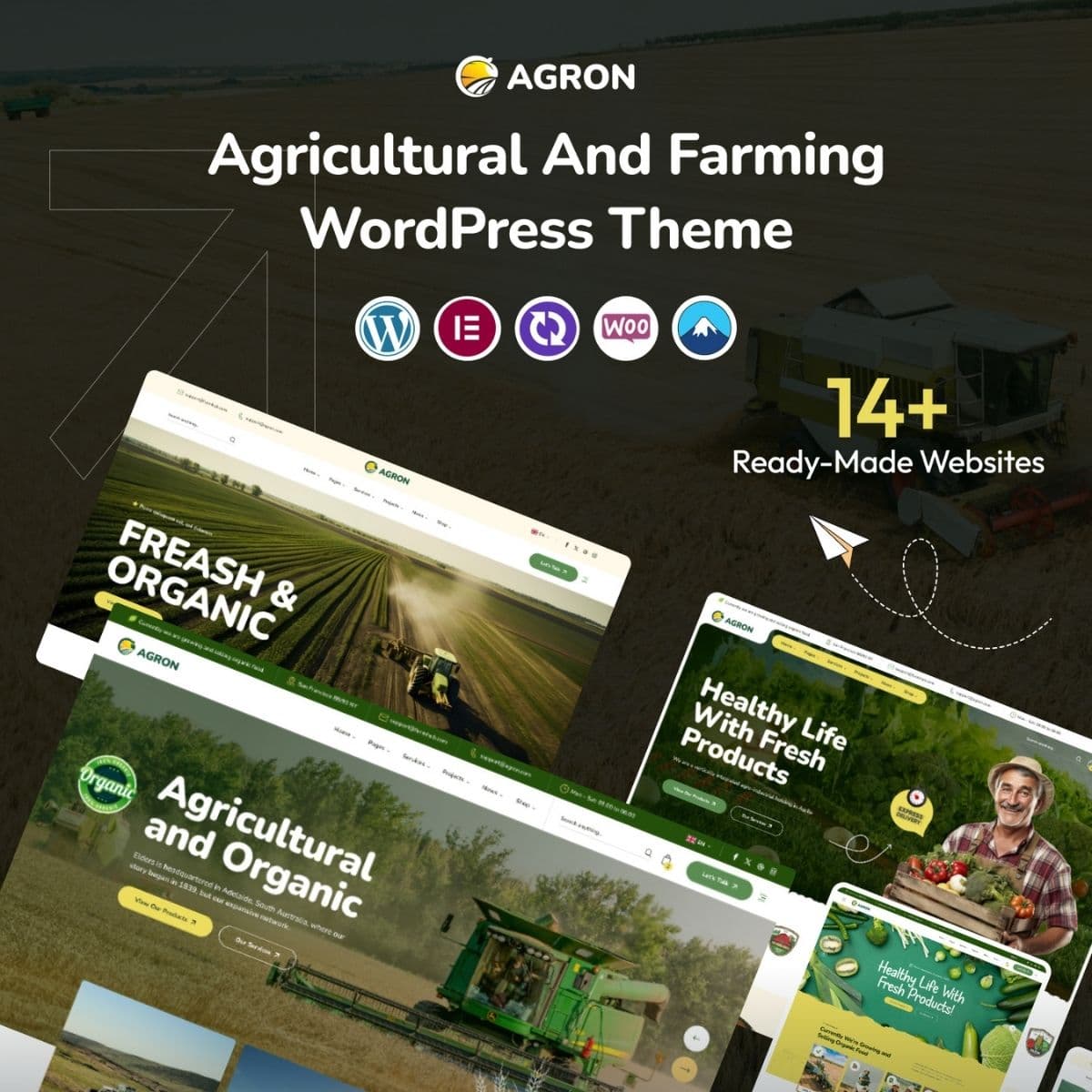 Agron - Agriculture & Organic Farm WordPress Theme