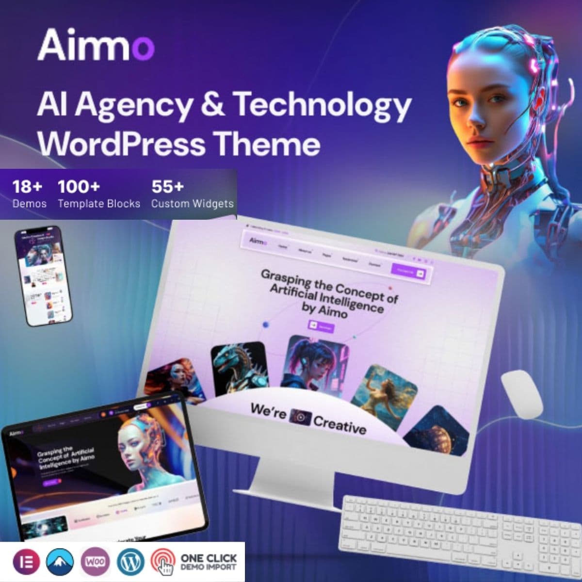 Aimo - AI Agency & Technology WordPress Theme