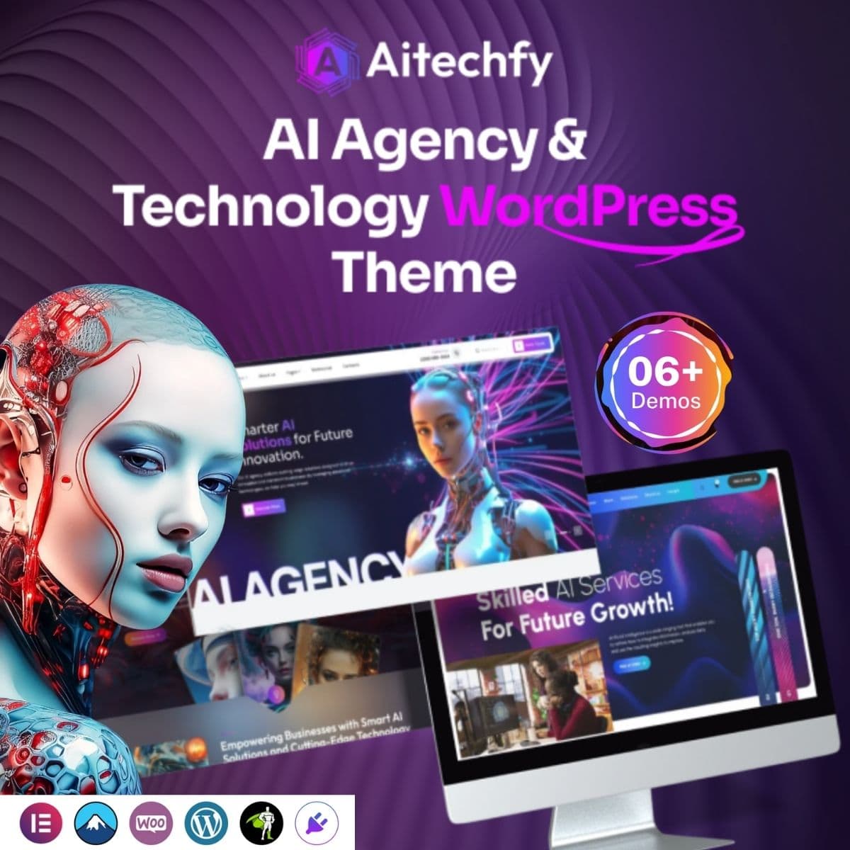 Aitechfy - AI Agency & Technology WordPress Theme