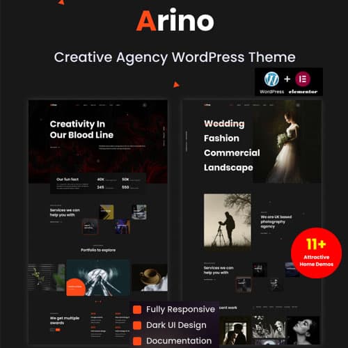 Arino - Creative Agency WordPress Theme