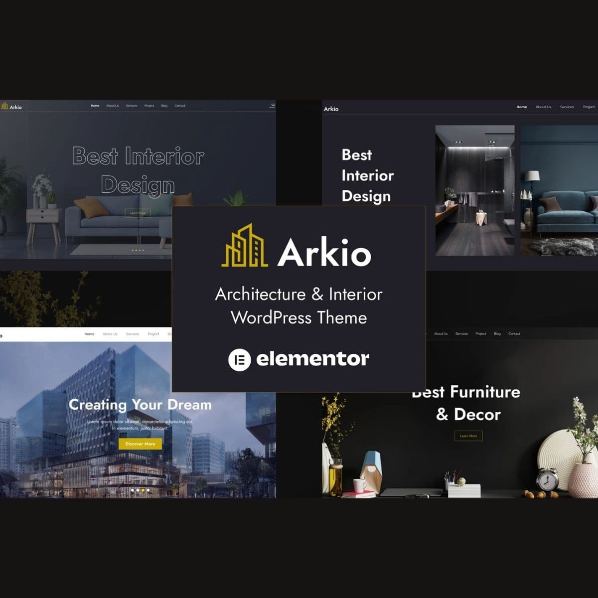 Arkio - Architecture & Interior WordPress Theme