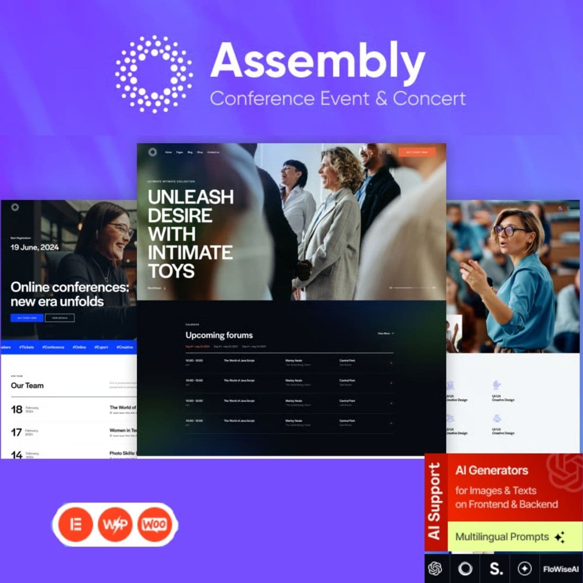 Assembly - Conference Event & Concert WordPress Theme
