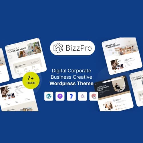 Bizzpro – Digital Corporate Business Creative WordPress Theme Multipurpose