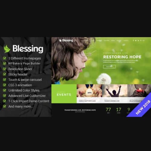 Blessing | Responsive WordPress Theme for Church Websites