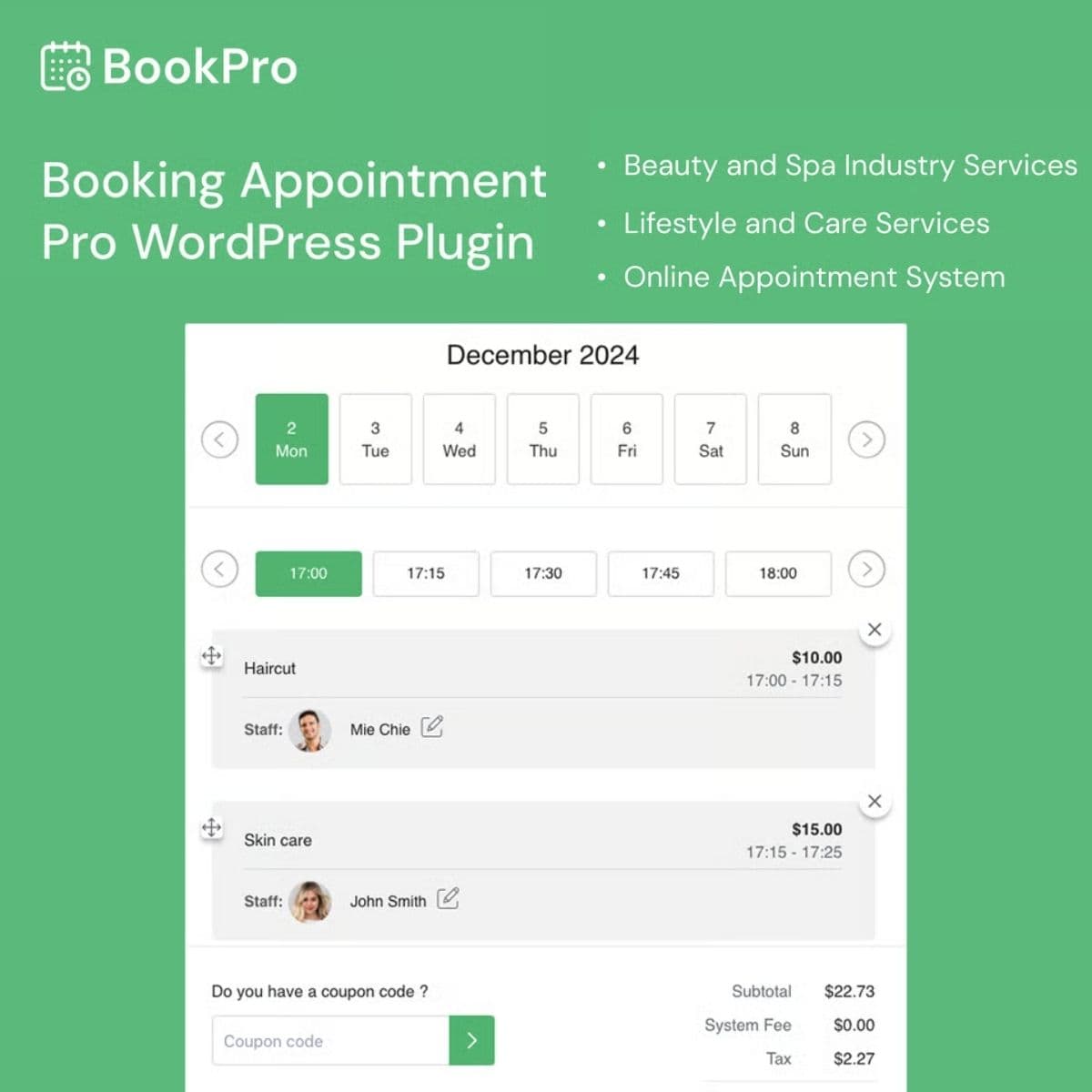 BookPro - Appointment Booking WordPress Plugin