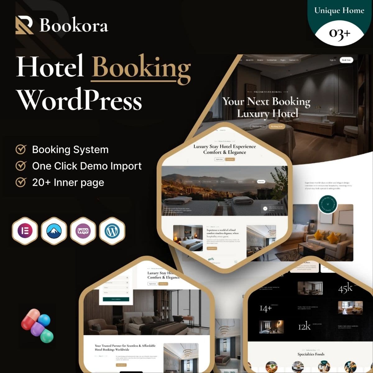 Bookora - Hotel Booking WordPress Theme