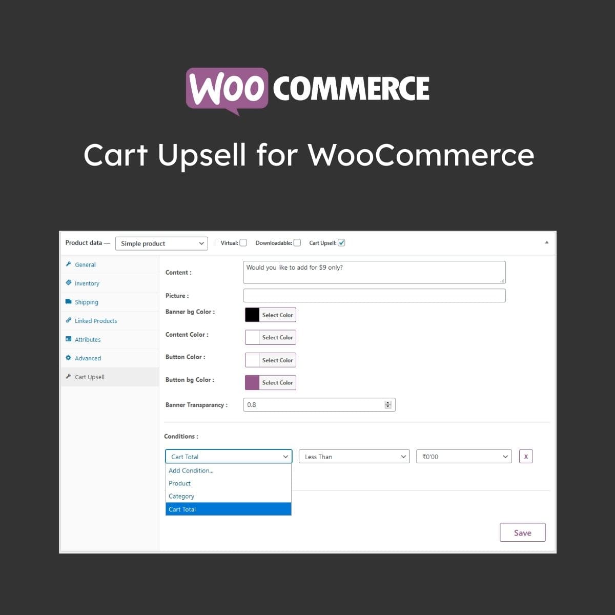 Cart Upsell for WooCommerce