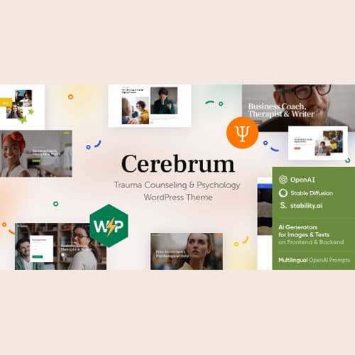 Cerebrum - Counseling & Psychology WordPress Theme