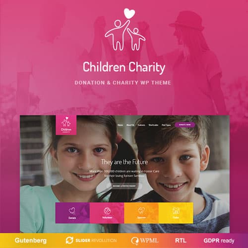 Children Charity - Nonprofit & NGO WordPress Theme