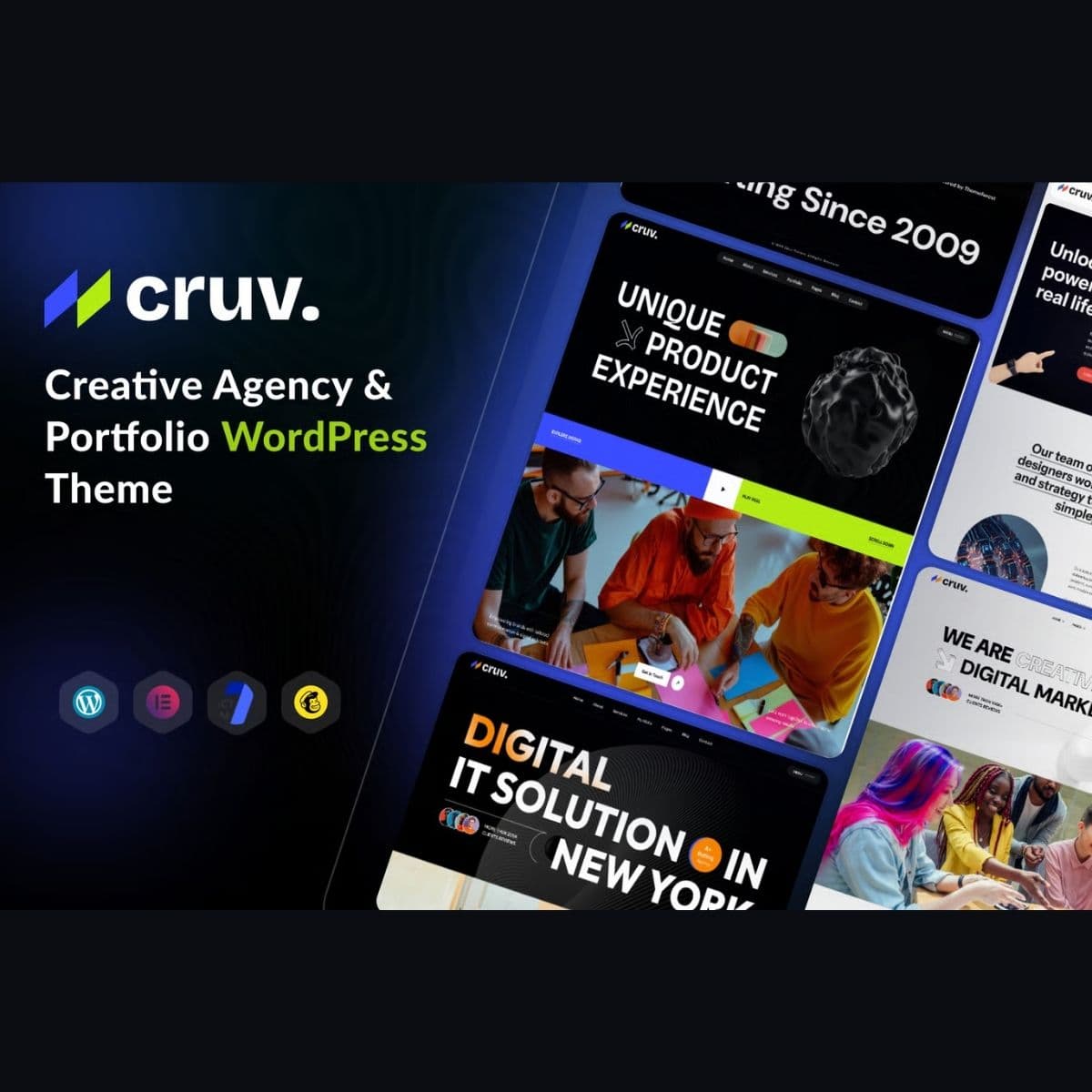Cruv - Creative Agency & Portfolio WordPress Theme