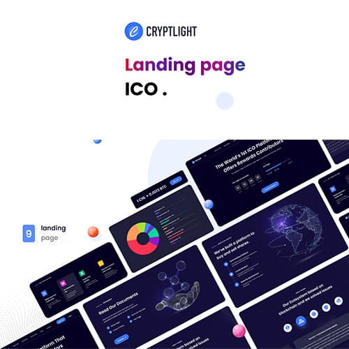 Cryptlight - ICO NFT AI Landing Page WordPress Theme