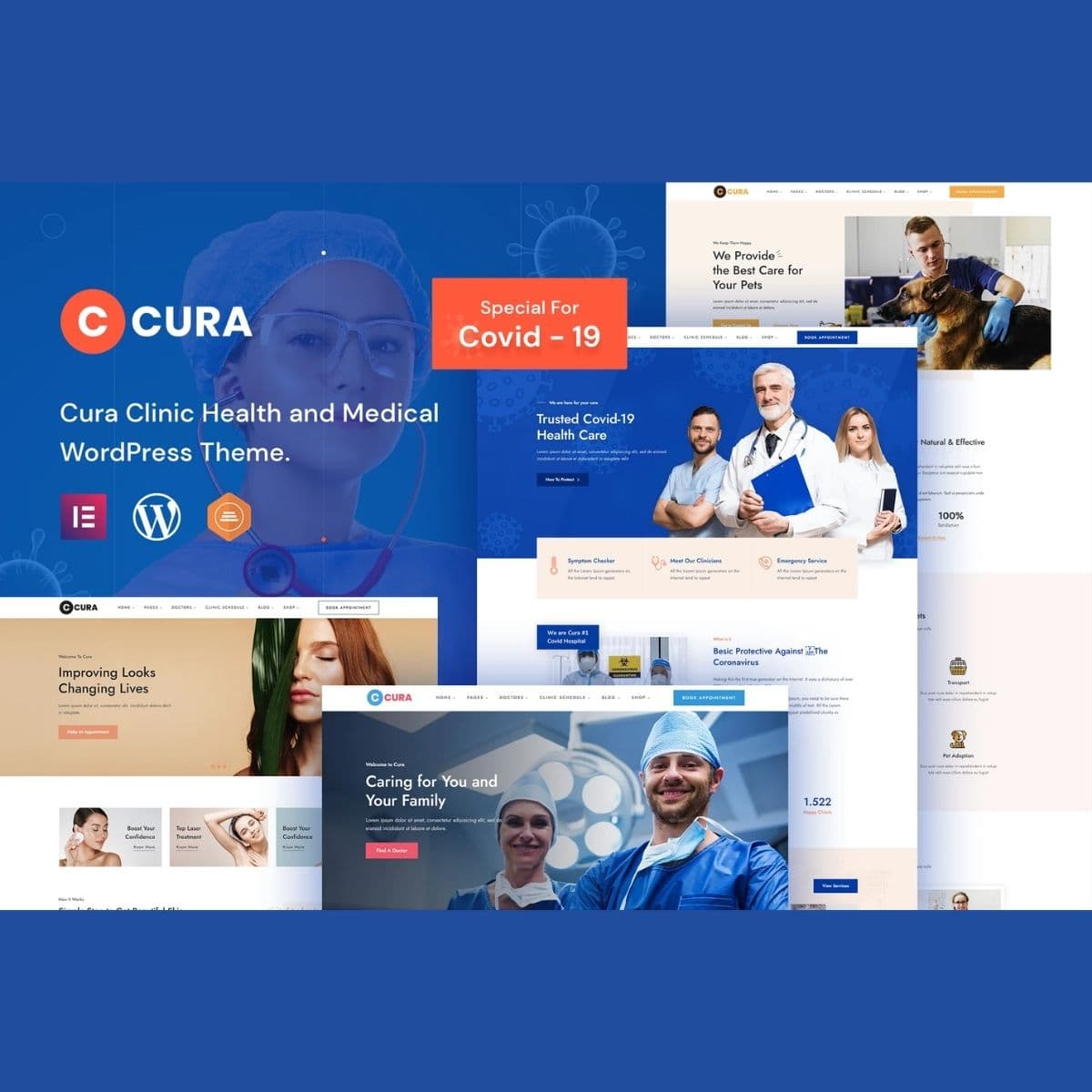 Cura - Medical Clinic WordPress Theme