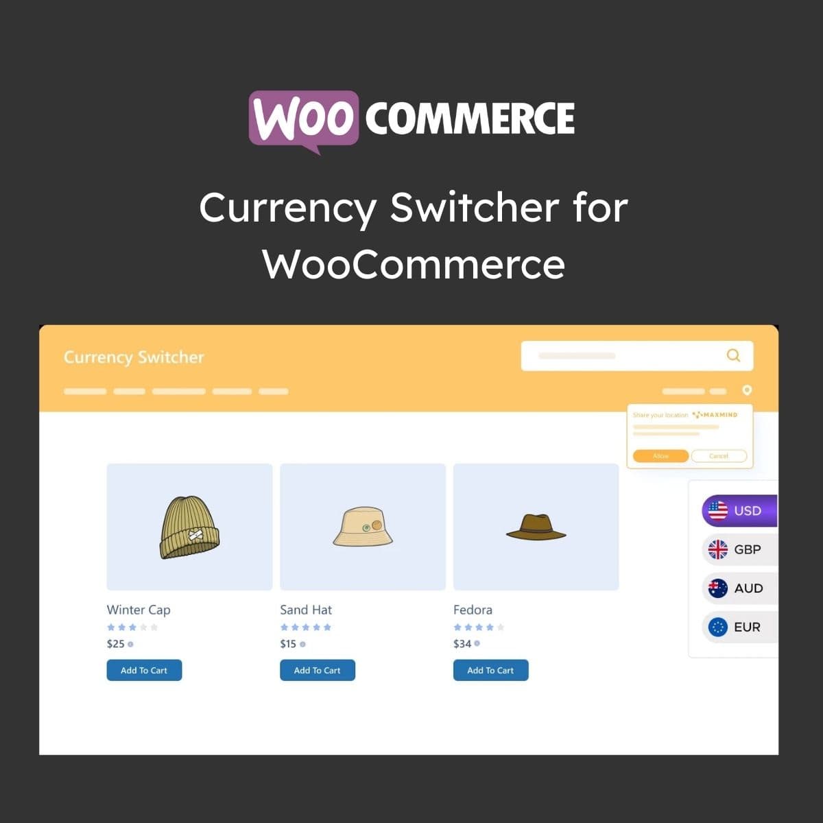 Currency Switcher for WooCommerce