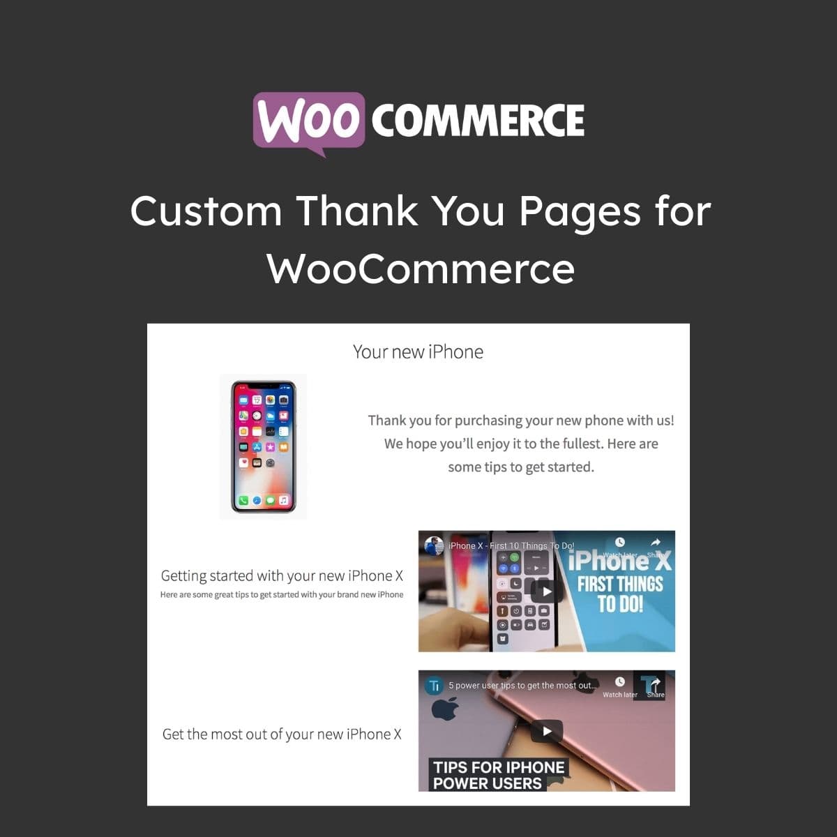Custom Thank You Pages for WooCommerce