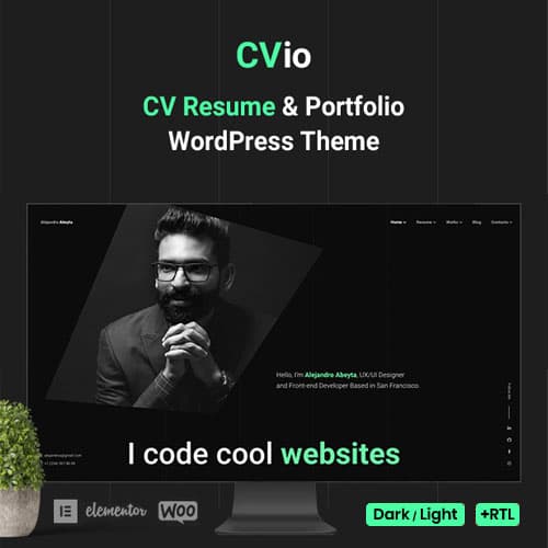 Cvio - Personal Portfolio WordPress Theme