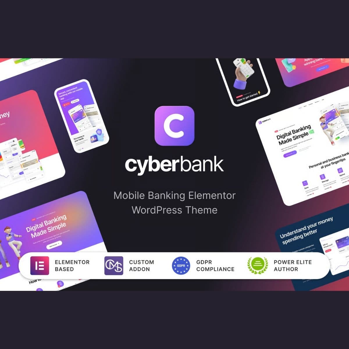 Cyberbank - Business and Finance WordPress Theme