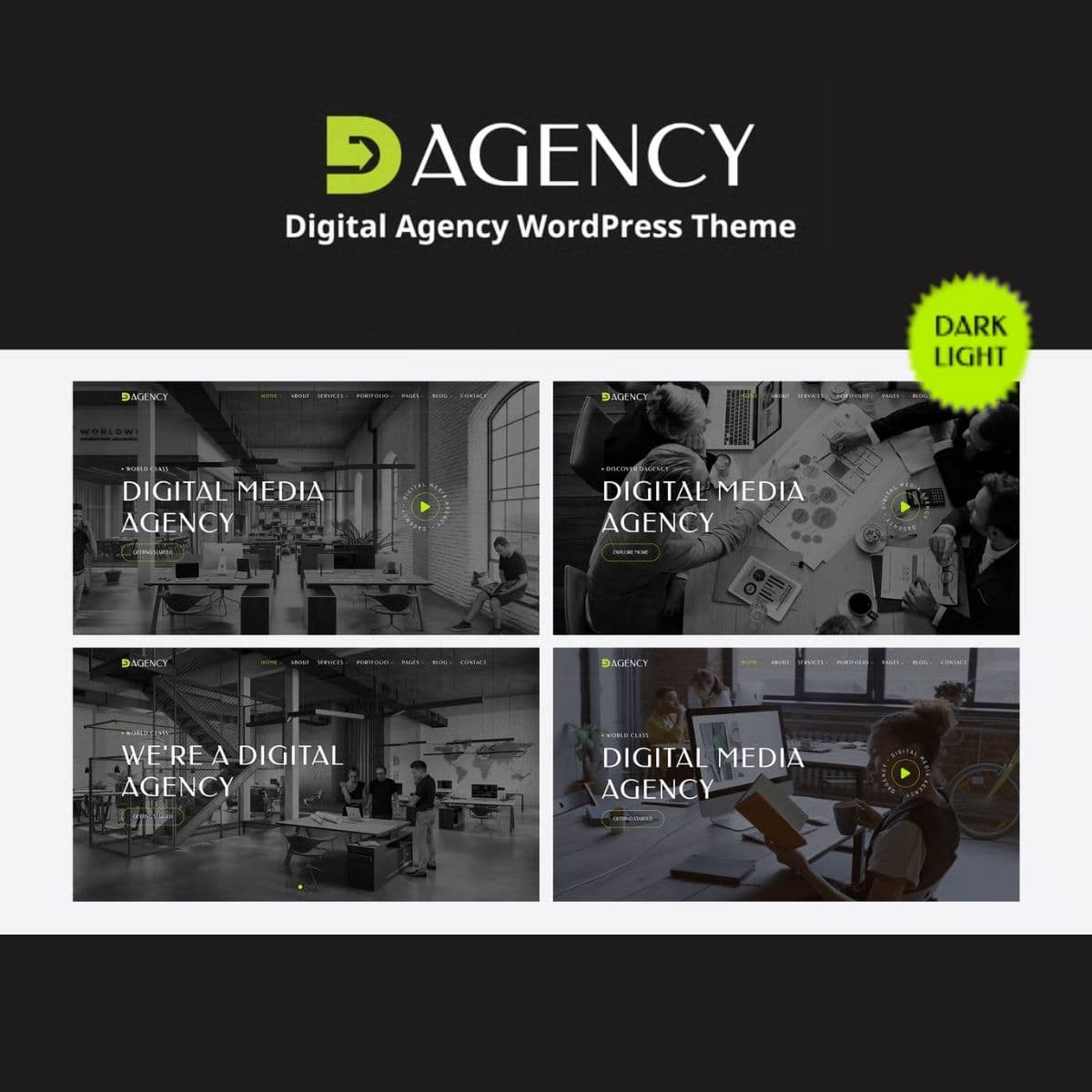 Dagency - Digital Agency WordPress Theme