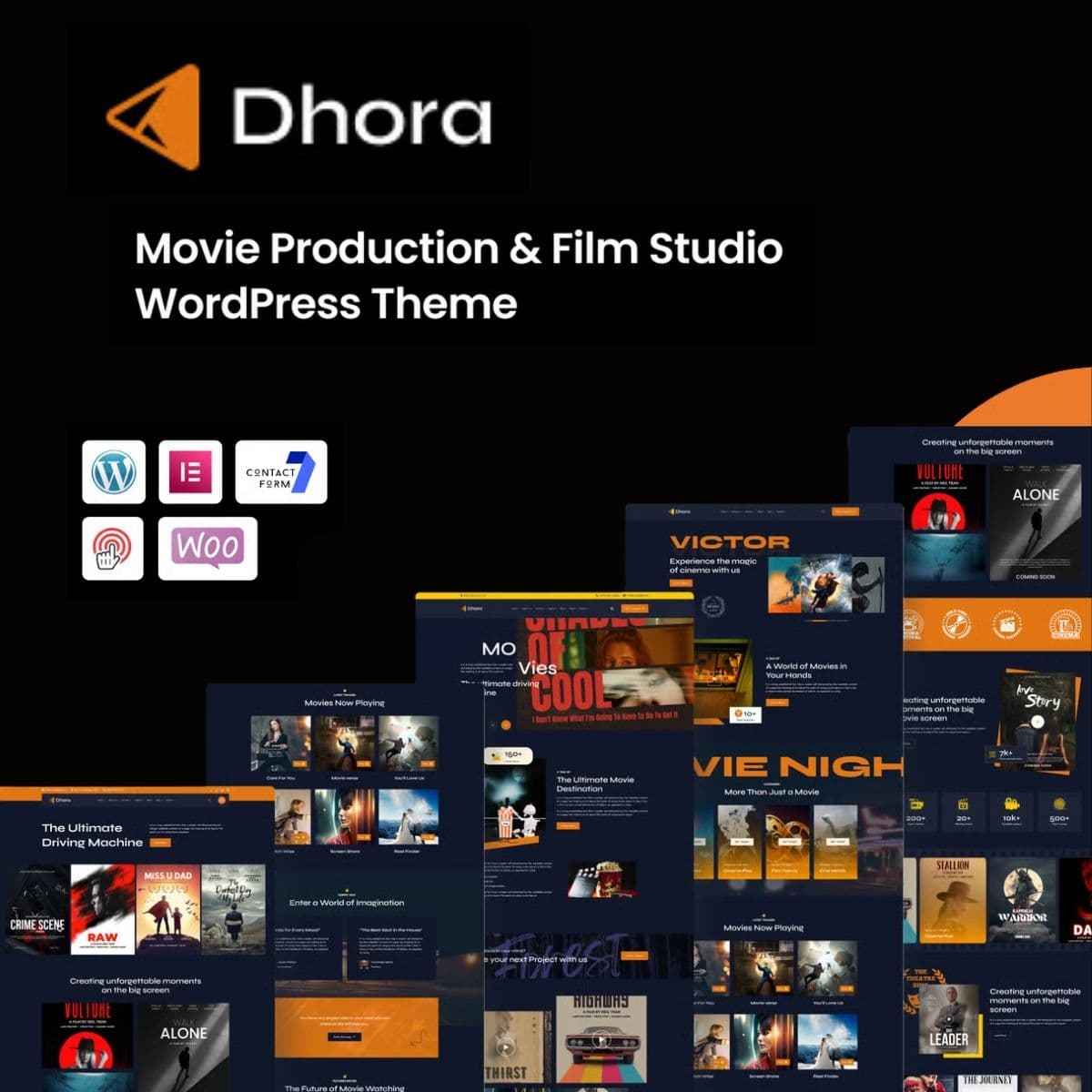 Dhora – Movie Production & Film Studio WordPress Theme