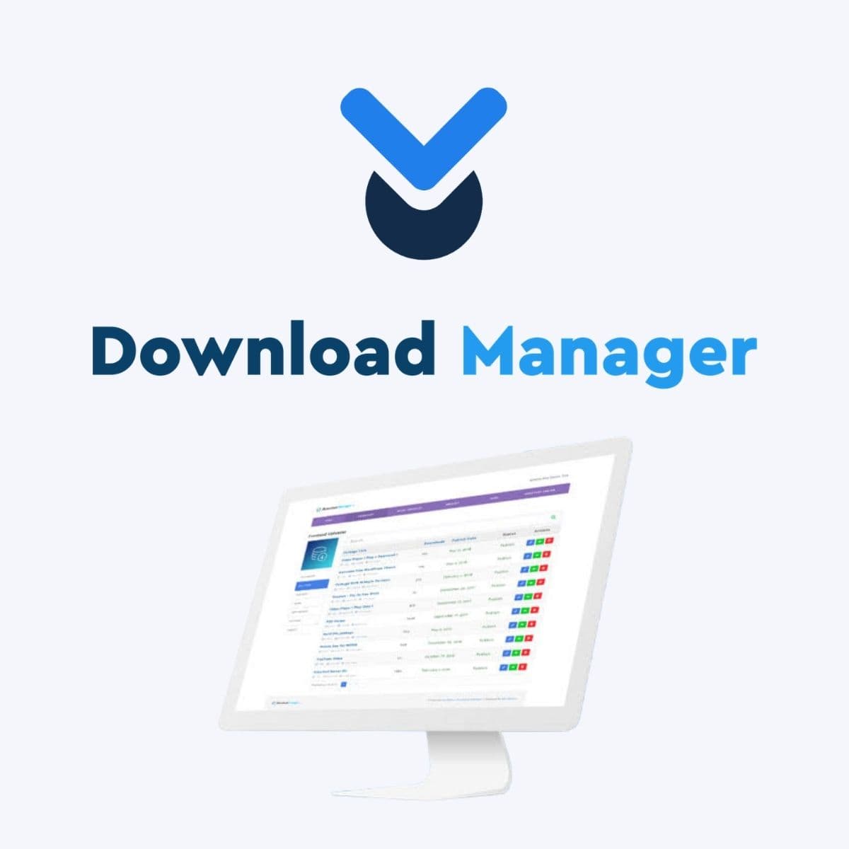 Screenshot of WordPress Download Manager Pro interface