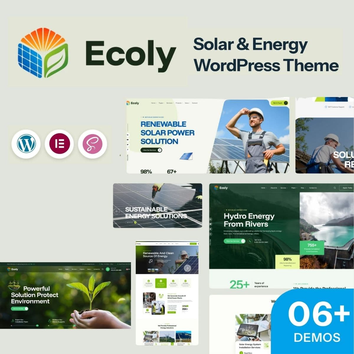 Ecoly - Solar Ecology & Environment WordPress Theme