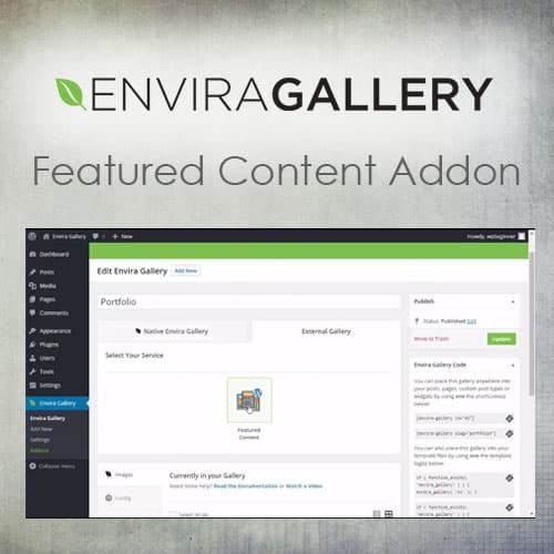 Envira Gallery - Featured Content Addon