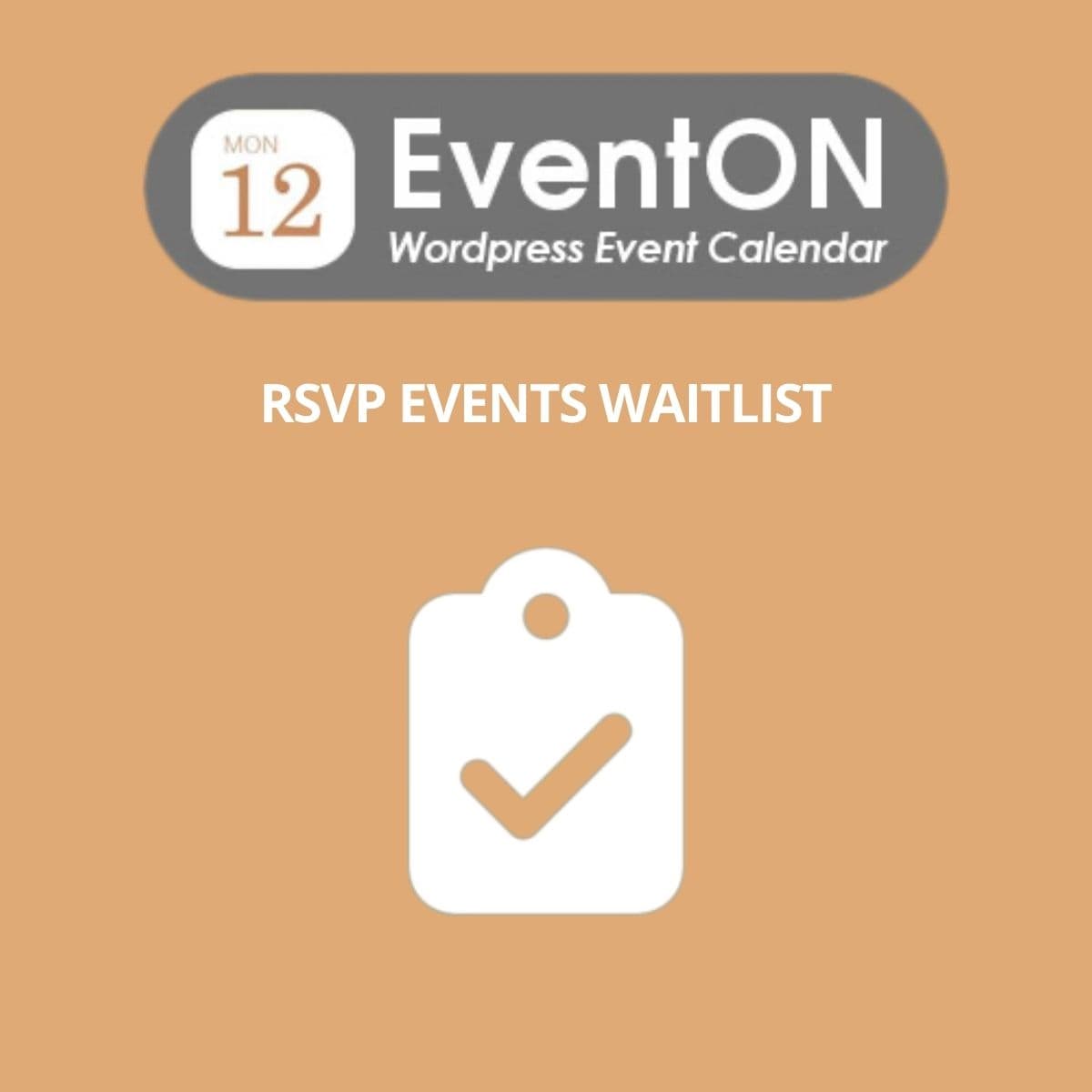 EventOn RSVP Events Waitlist WordPress Plugin
