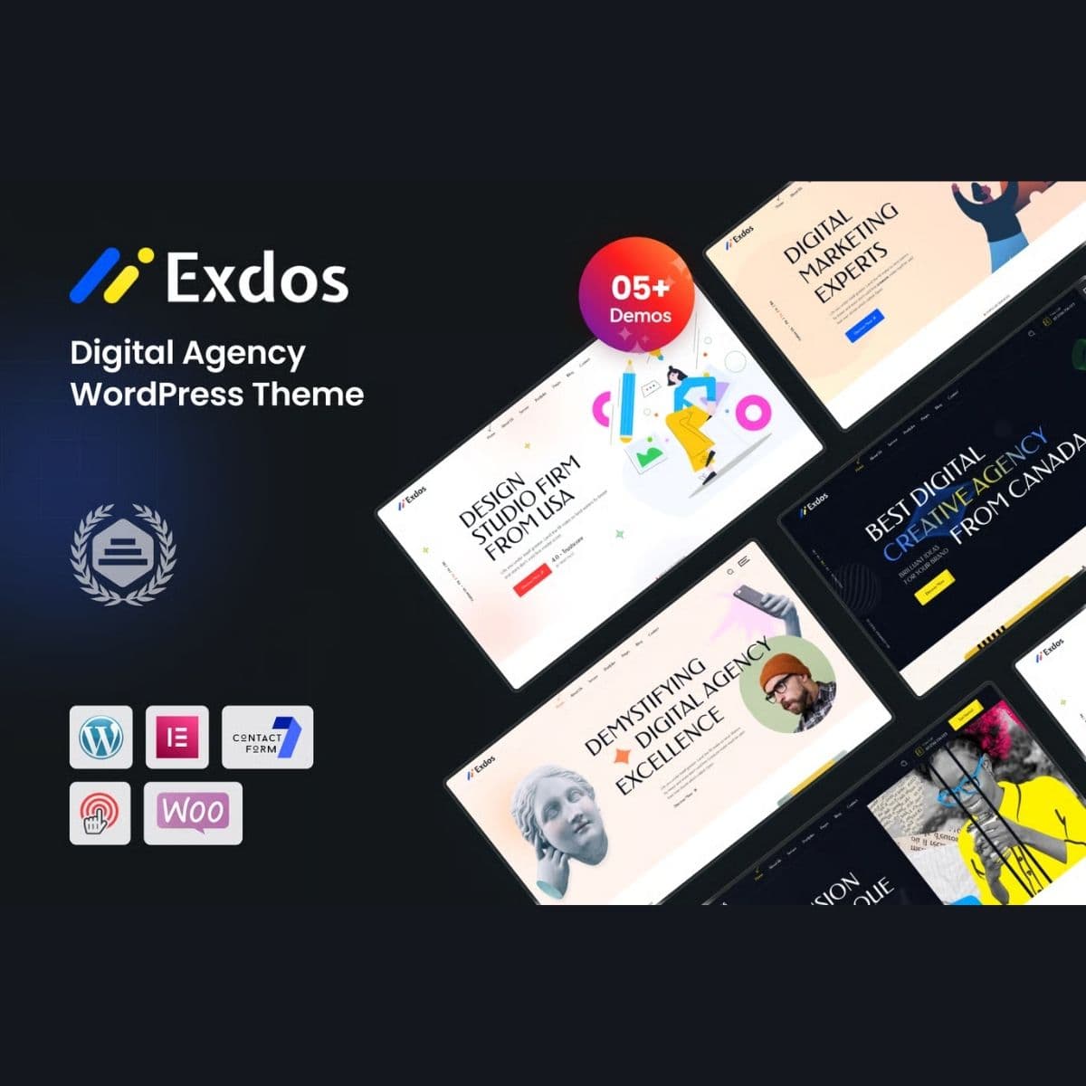 Exdos - Digital Agency WordPress Theme