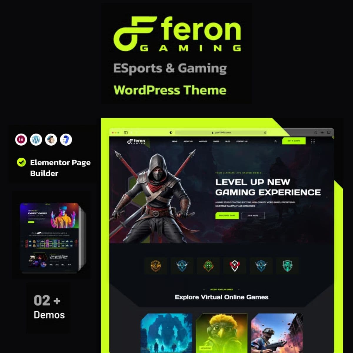 Feron – eSports and Gaming WordPress Theme