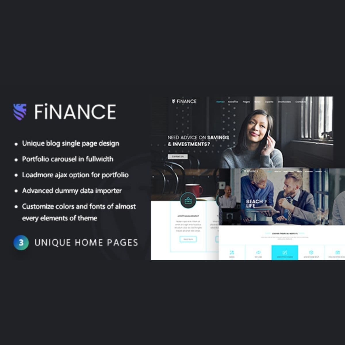 Finance Consultant - Consulting WordPress Theme