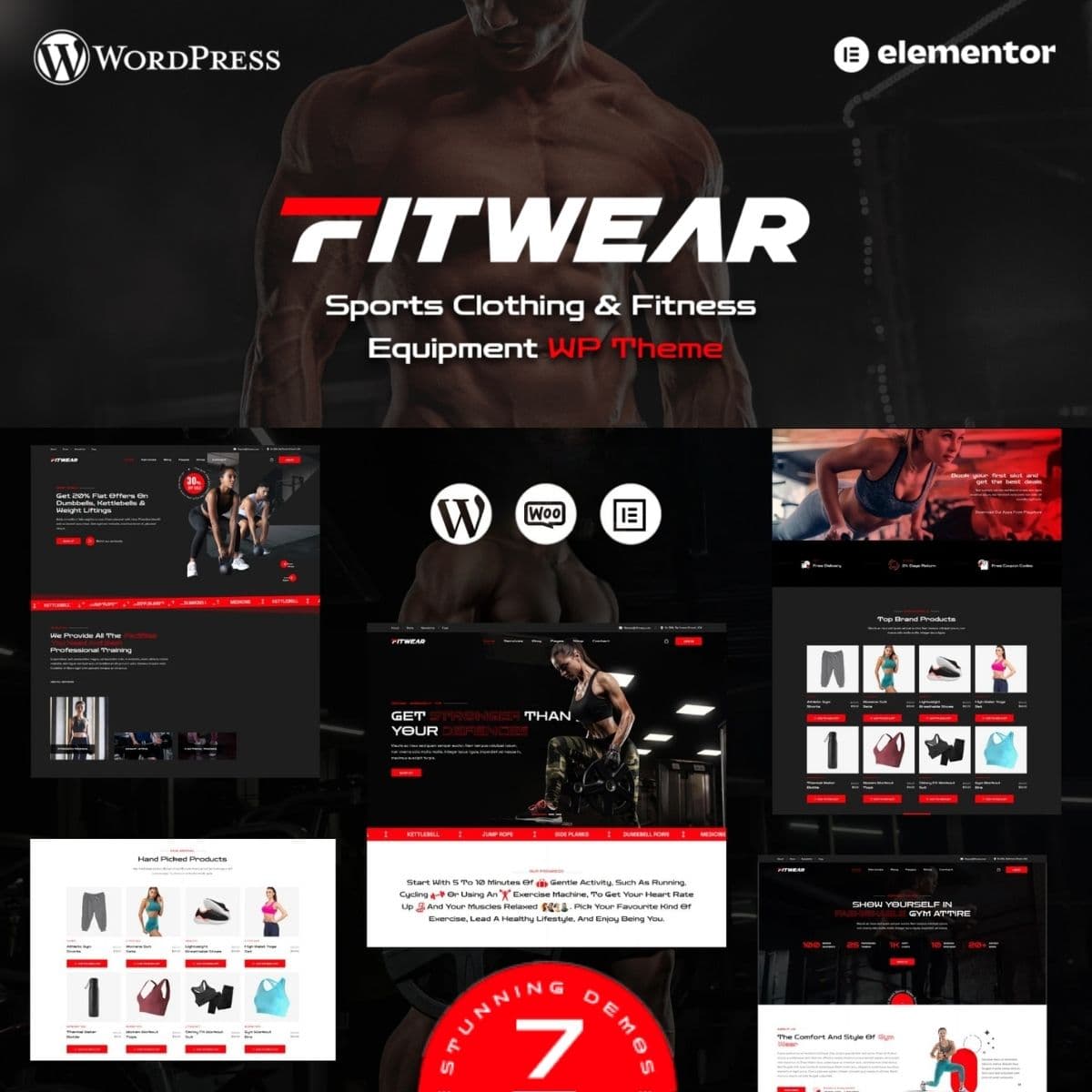 Fitwear - Gym, Fitness WordPress Theme