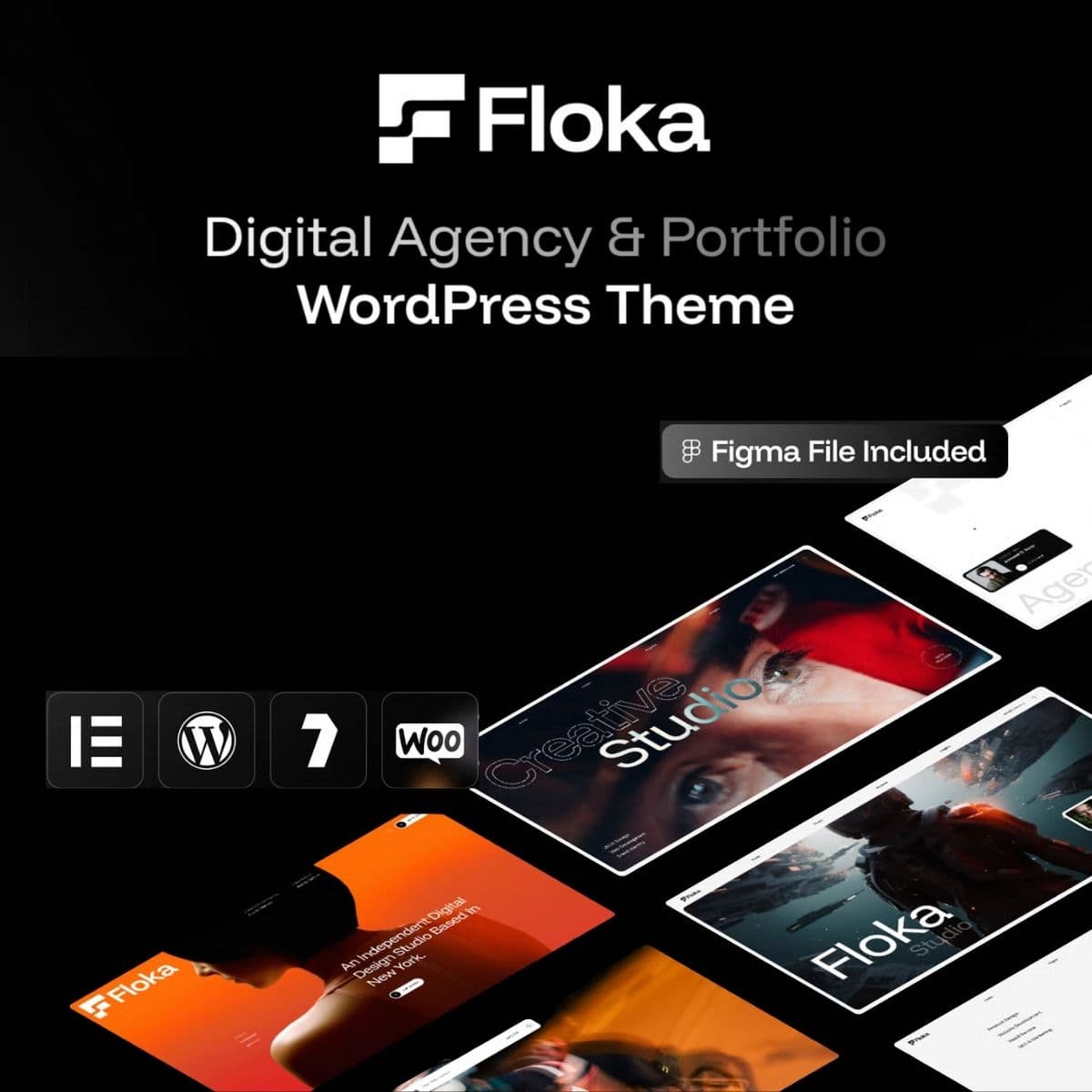 Floka - Digital Agency & Portfolio WordPress Theme