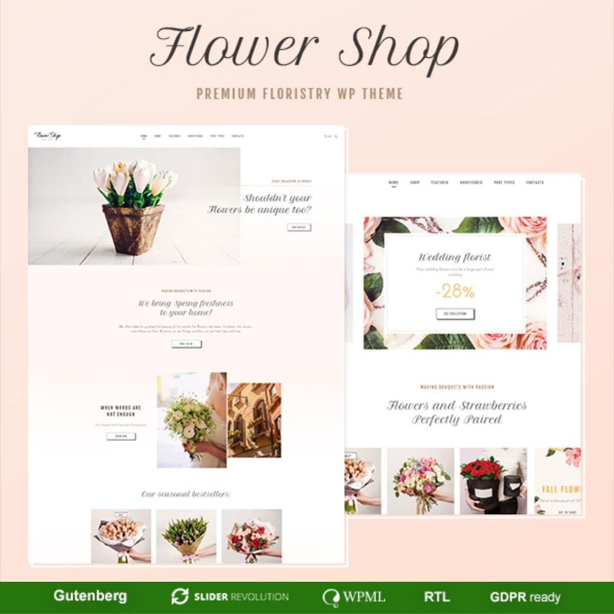 Flower Shop - Decoration Store and Floristic WordPress Theme