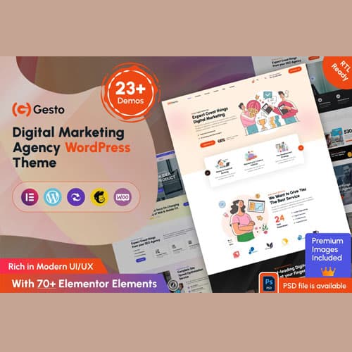 Gesto - Digital Marketing Agency WordPress Theme