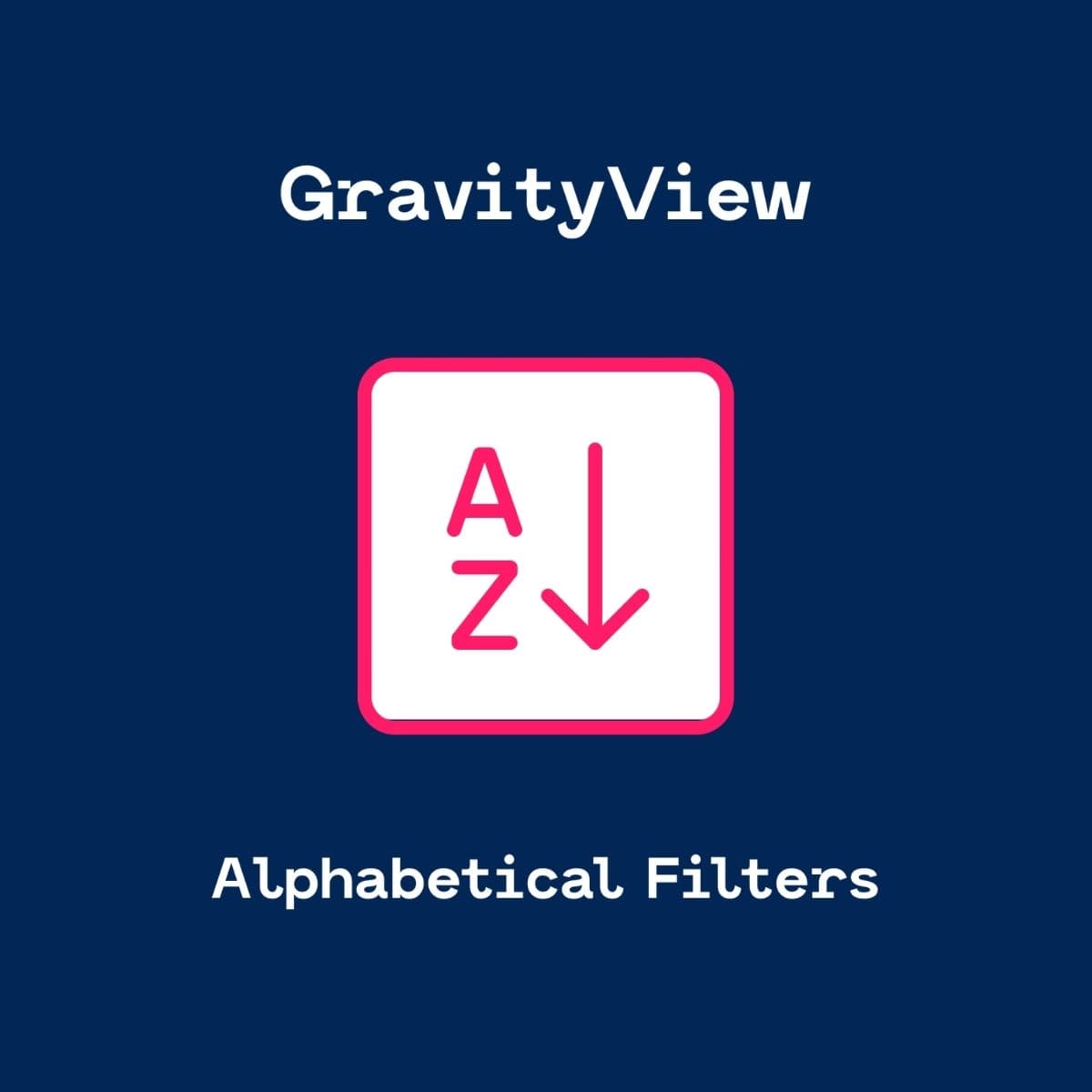 GravityView - A-Z Filters Extension