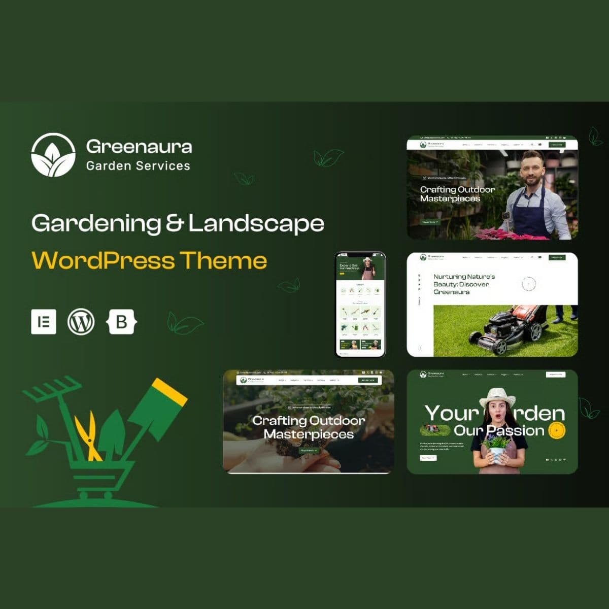 Greenaura - Gardening & Landscaping WordPress Theme