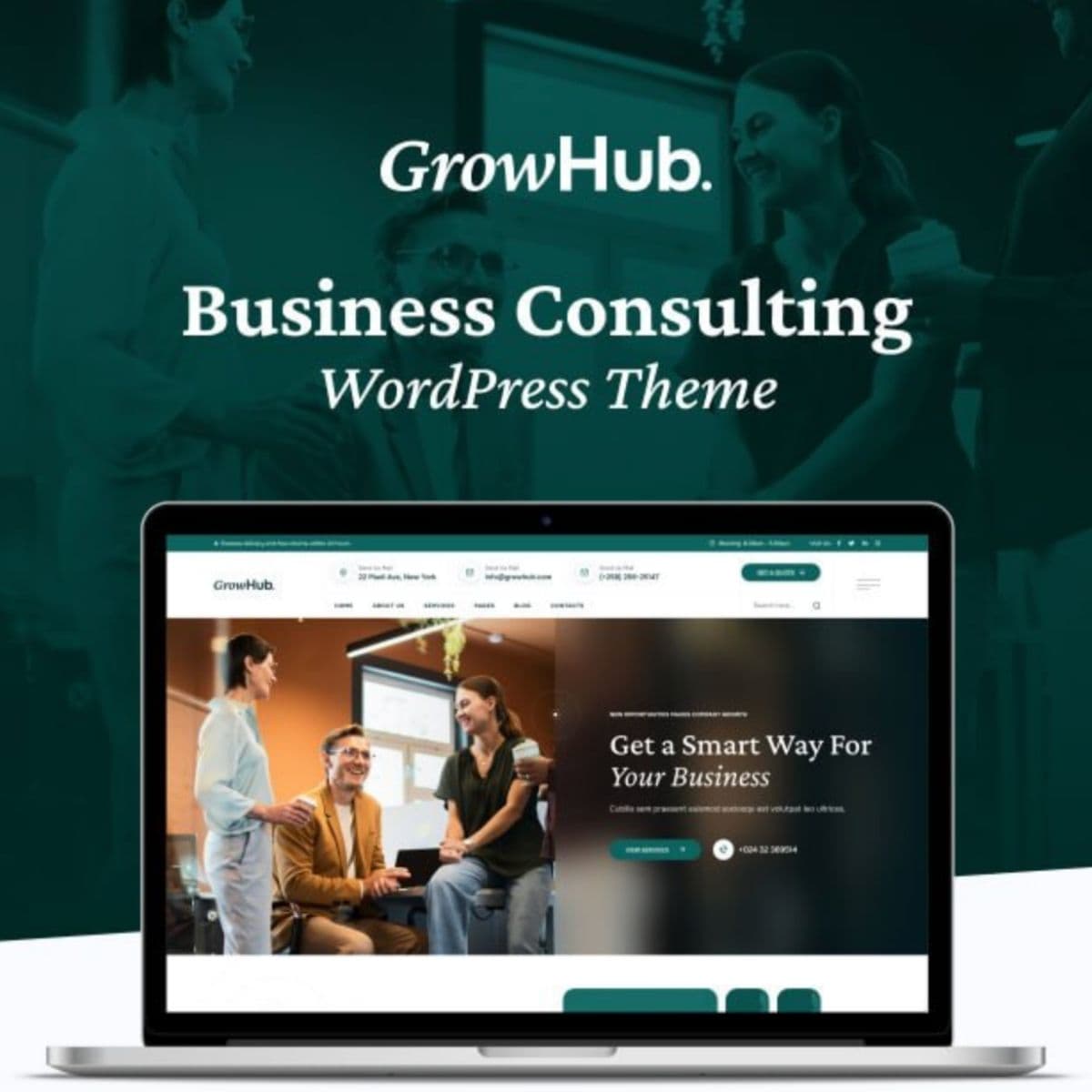 GrowHub - Business Consulting WordPress Theme