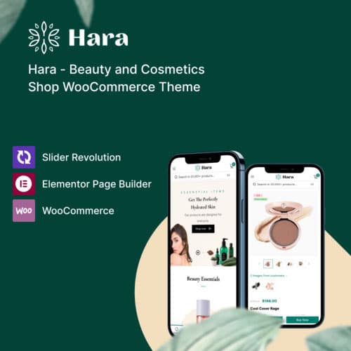 Hara - Beauty and Cosmetics Shop WooCommerce Theme