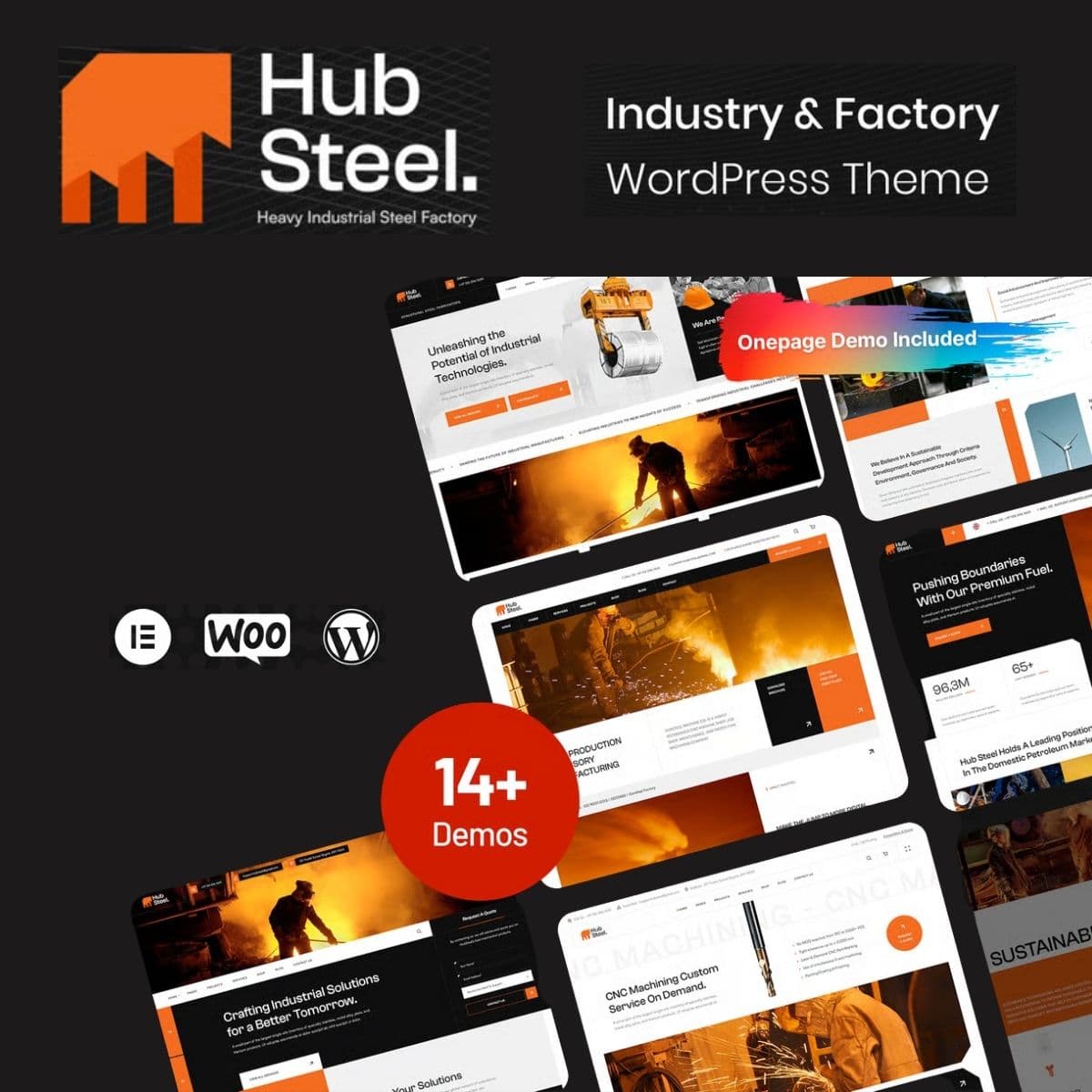 Hubsteel - Industry & Manufacturing Factory Theme