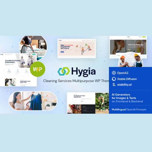 Hygia - Cleaning Services WordPress Theme