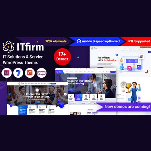 ITfirm - IT Solutions and Services Company WordPress Theme