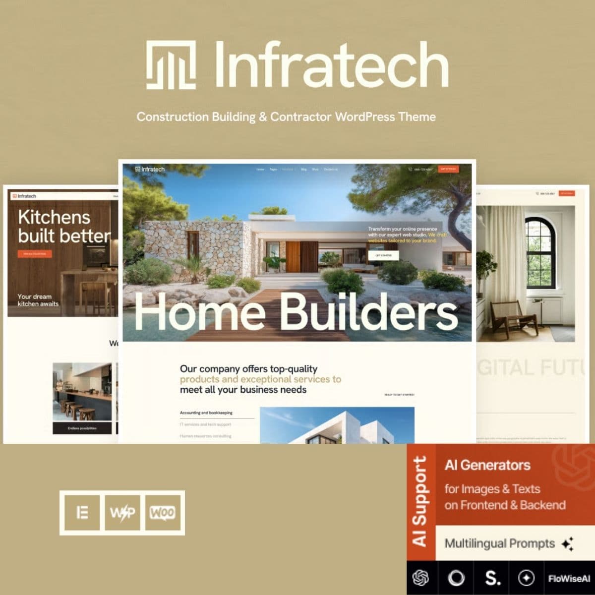 Infratech - Construction Building & Contractor WordPress Theme