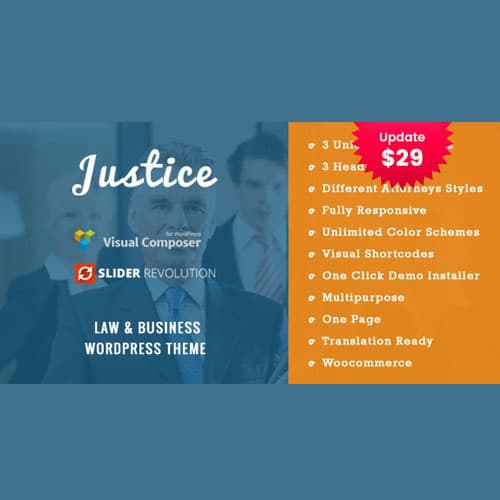 JUSTICE - Law & Business WordPress Theme
