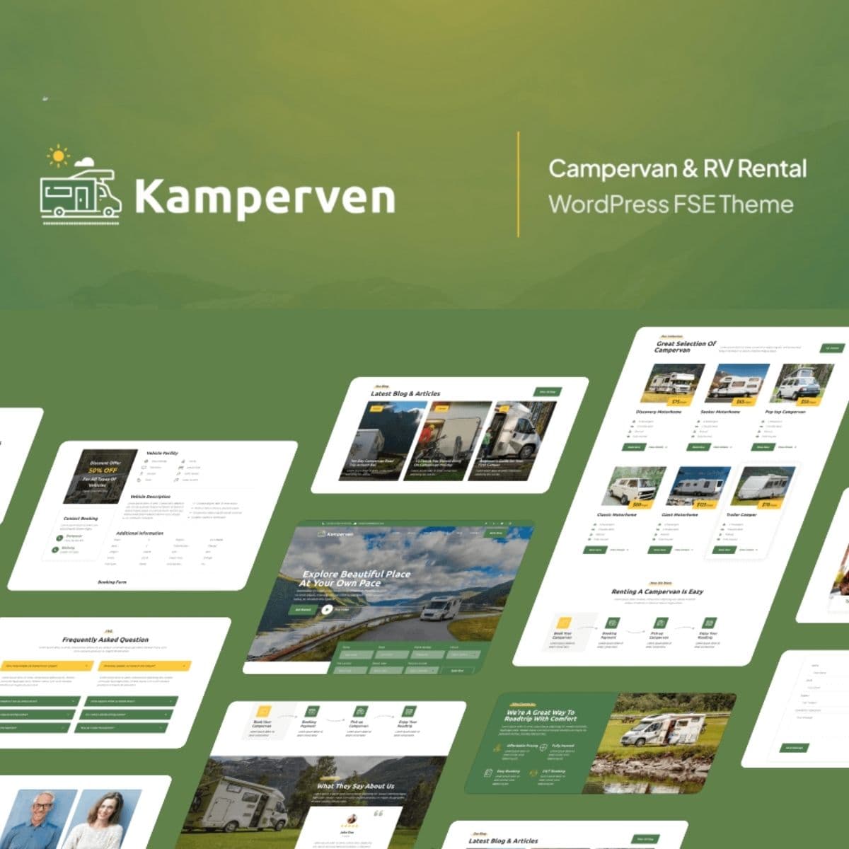 Kamperven – Campervan & RV Rental WordPress Theme