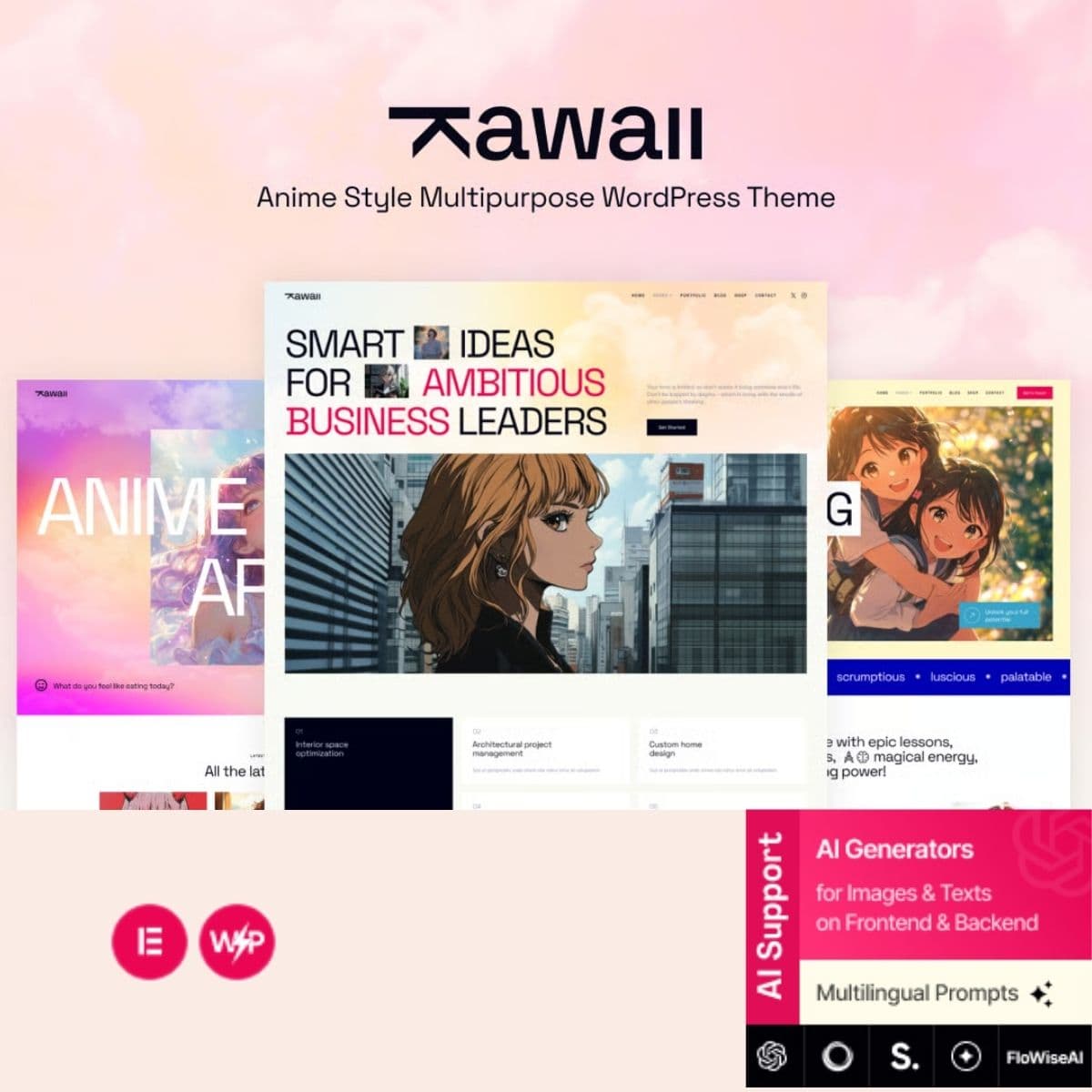 Kawaii - Anime Creative Original WordPress Theme