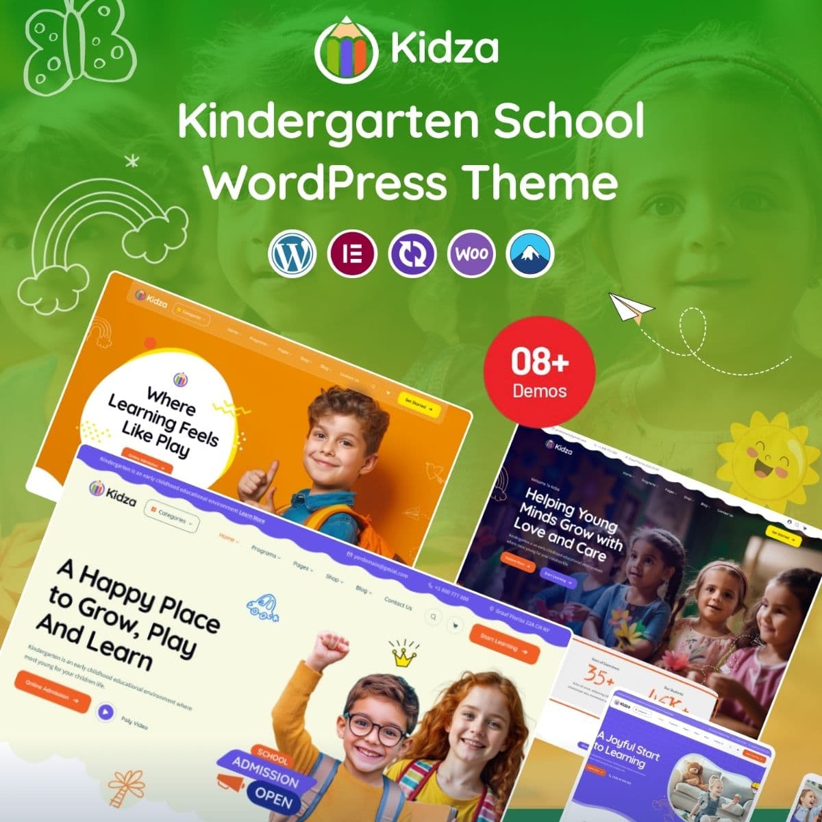 Kidza - Kindergarten WordPress Theme for PreSchool