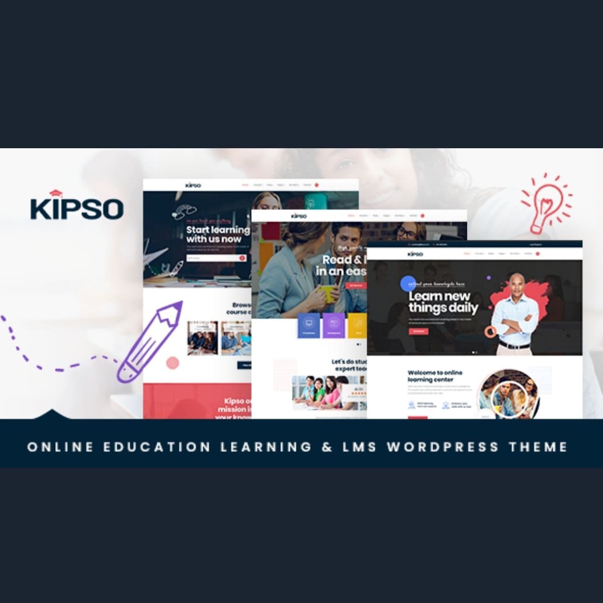 Kipso - Education LMS WordPress Theme