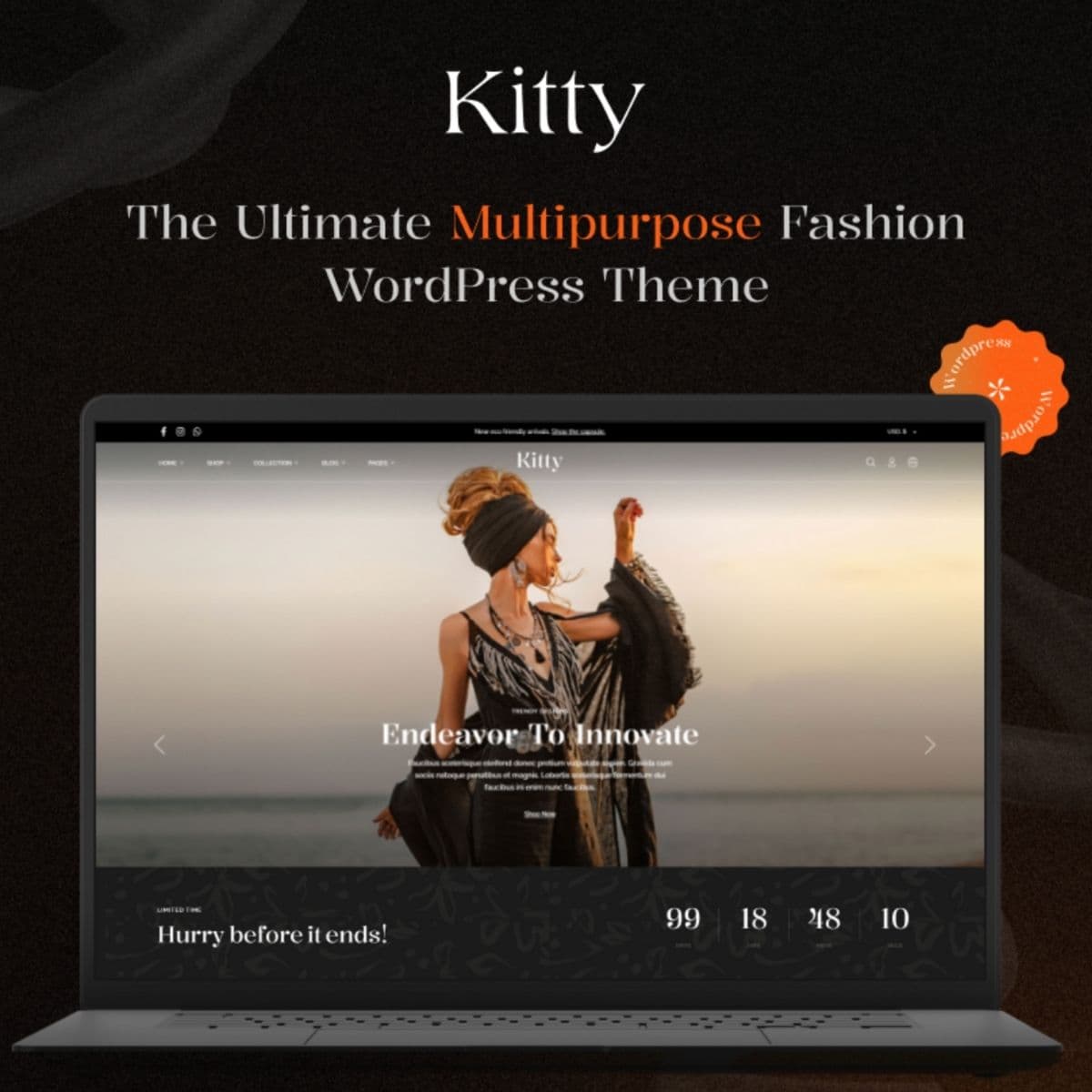 Kitty - Fashion Clothing, Furniture WordPress Theme