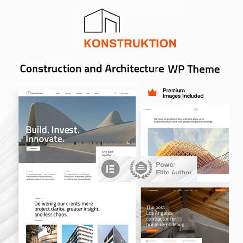 Konstruktion - Construction Architecture WordPress Theme