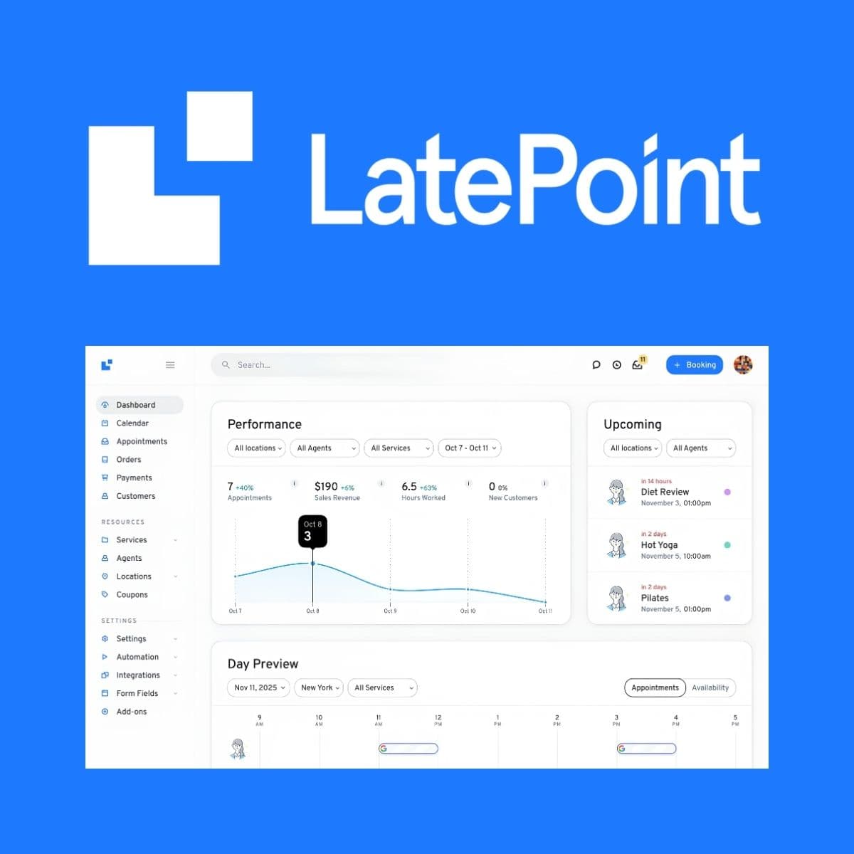 LatePoint - Appointment Booking & Reservation plugin for WordPress
