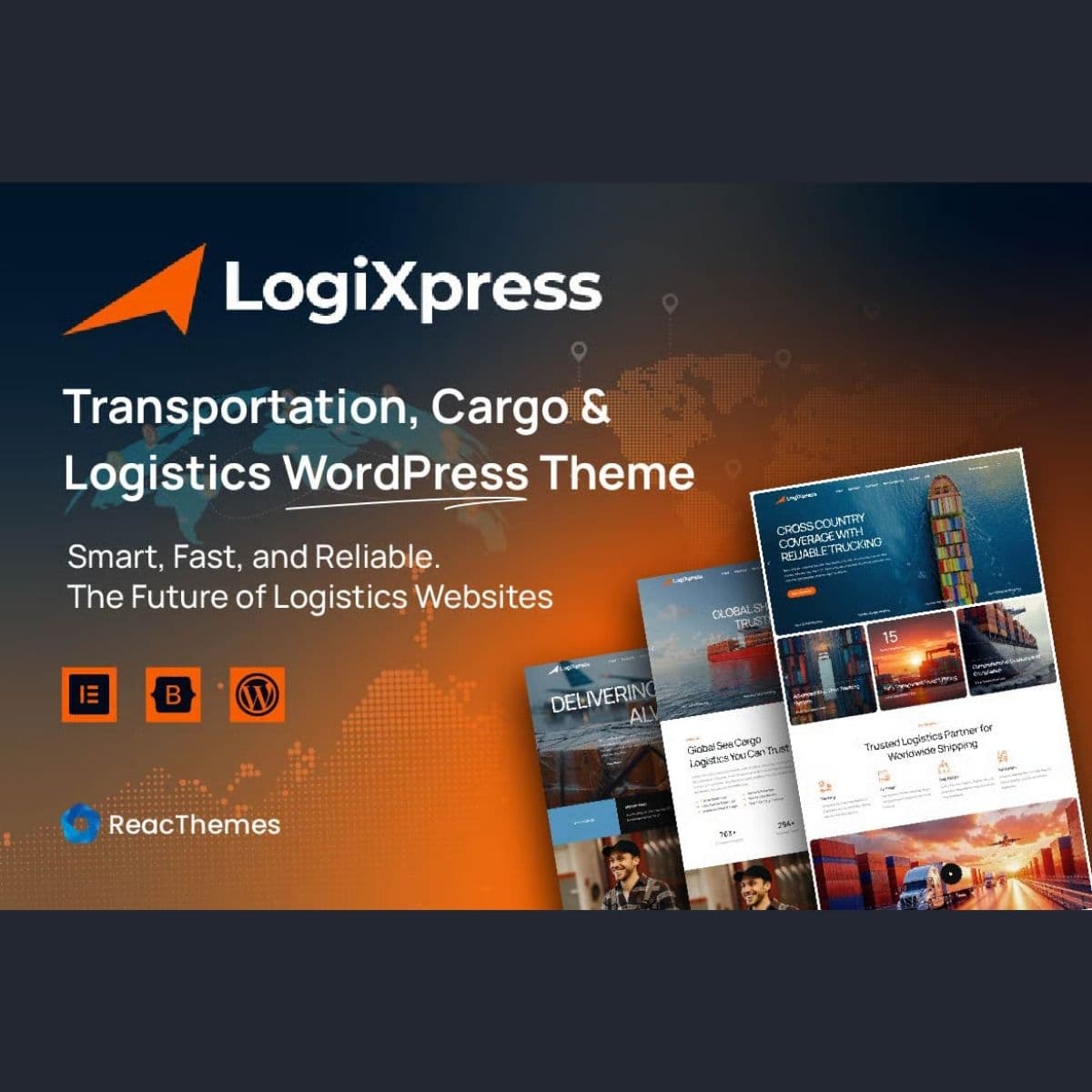 LogiXpress - Transportation, Cargo & Logistics WordPress Theme